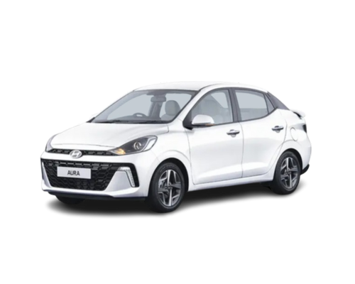 Hyundai Aura for comfortable local, airport, and outstation taxi service in Hubli-Dharwad by Laxmi Cab