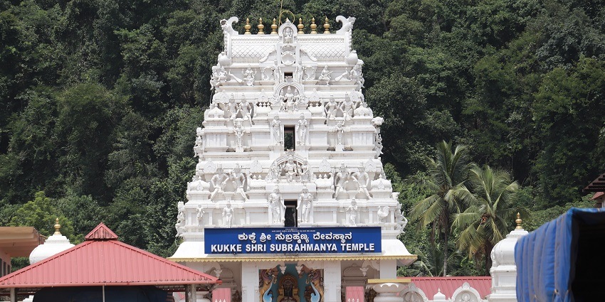 Laxmi Cab service for a smooth trip to Kukke Subramanya Temple surrounded by nature.