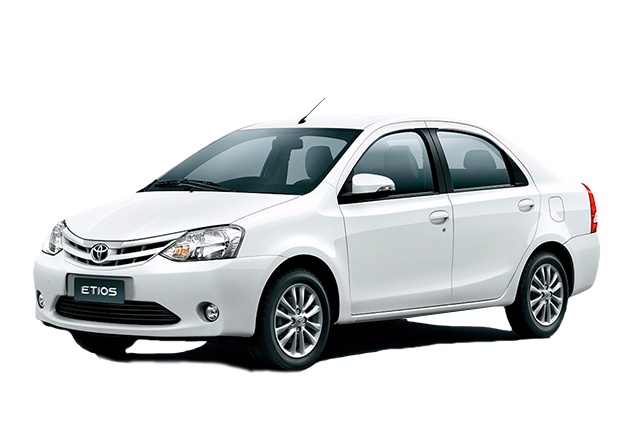 Toyota Etios for comfortable local and airport taxi service in Hubli-Dharwad by Laxmi Cab